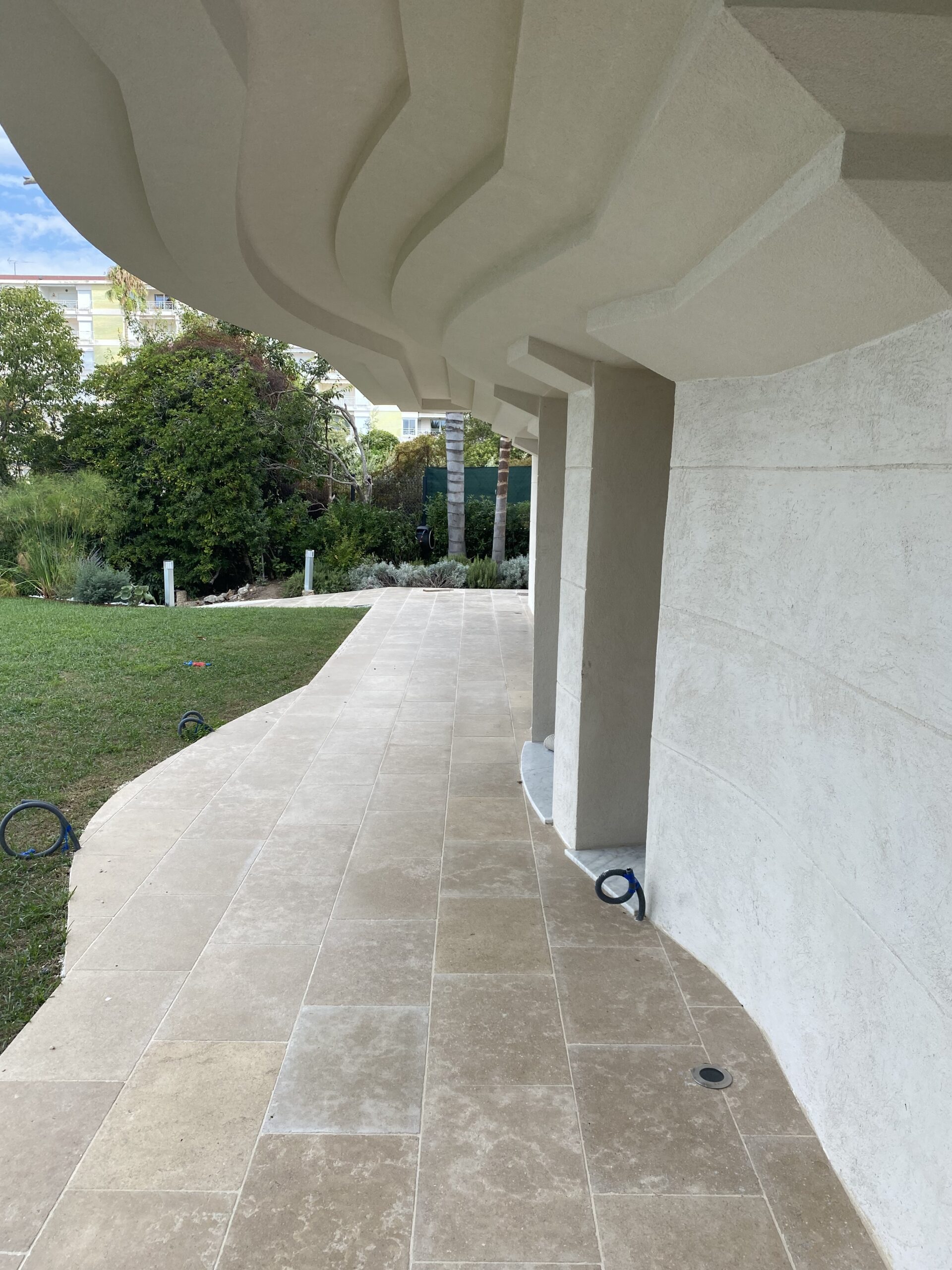 Façade en cours de ravalement